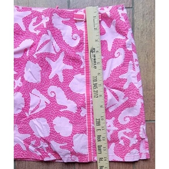 Lilly Pulitzer Skirt Skort White Label Pink Bow Nautical Size 4 Vintage Mini - Picture 5 of 8